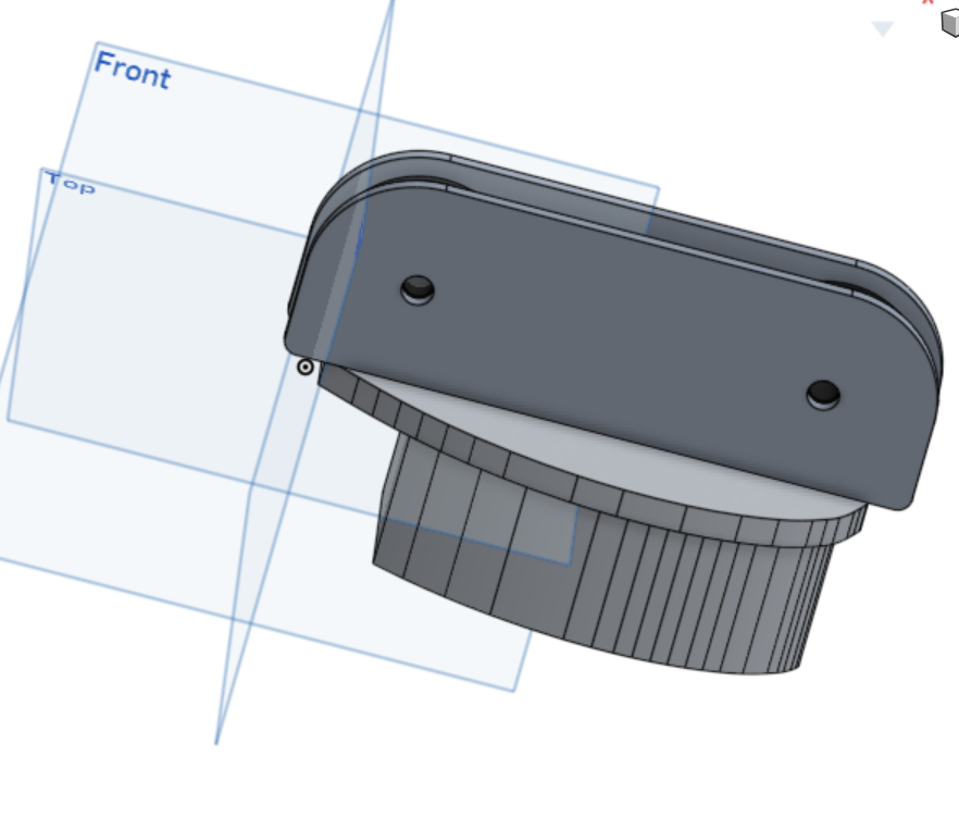 CAD view of the final masthead fitting design