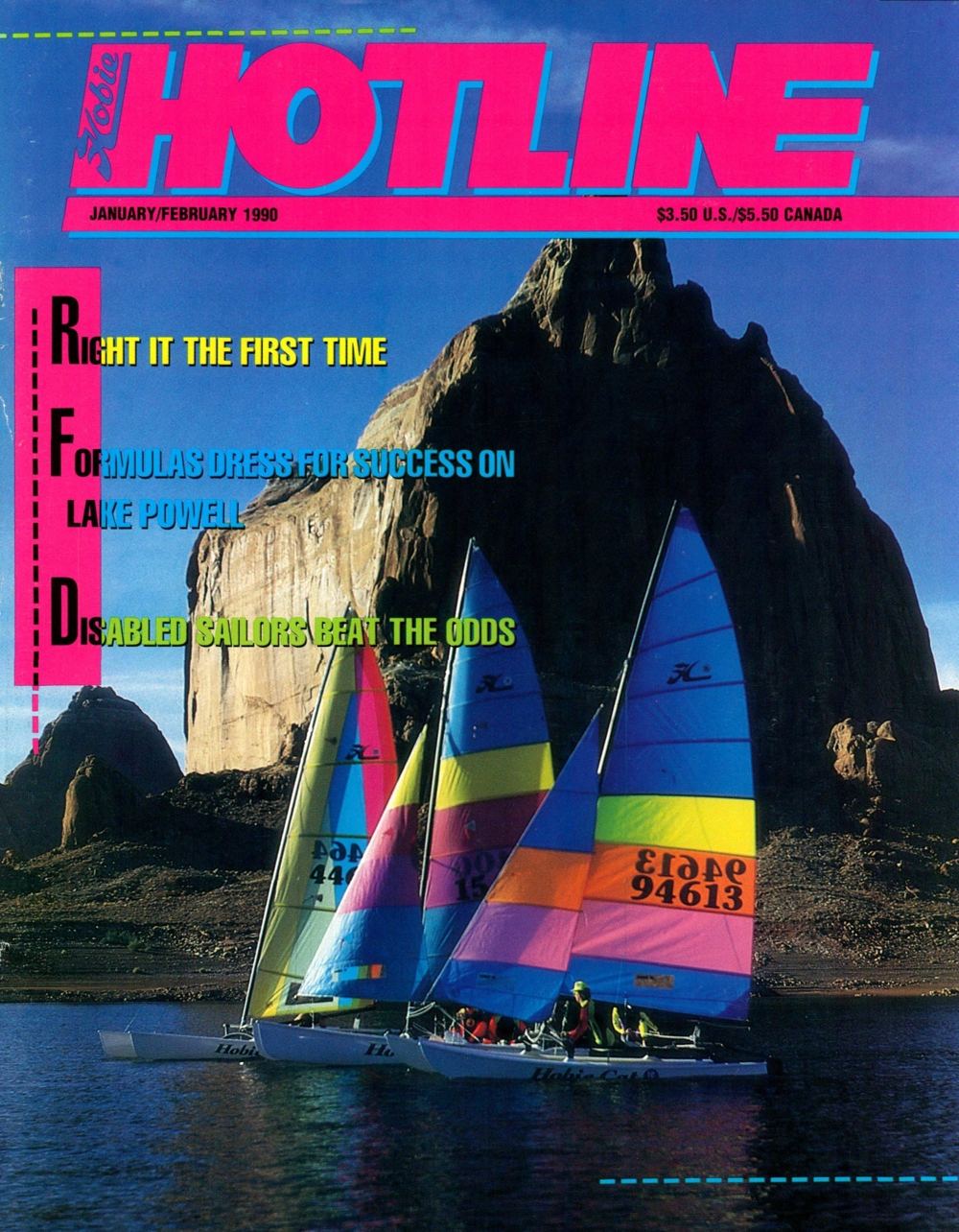 Hobie Hotline cover, January/February 1990